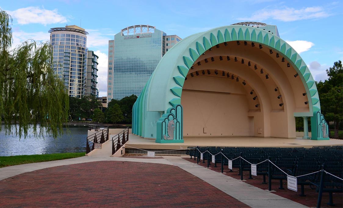 Walt Disney Amphitheater at Lake Eola Park Walt Disney Amphitheater at Lake Eola Park